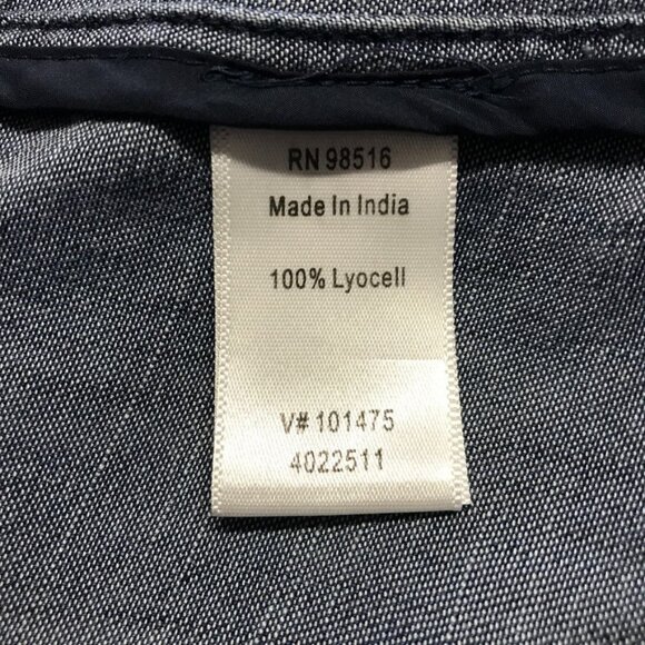 Coldwater Creek 100% Lyocell Denim Button Up Shirt in Blue - Size 12 - Picture 6 of 7